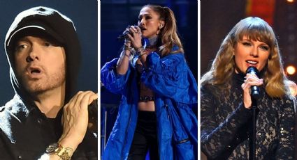 Eminem, Taylor Swift y J Lo subieron al escenario en el "Rock and Roll Hall of fame"