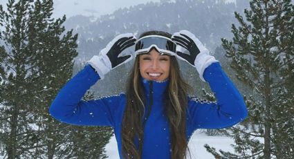 Marta Díaz se lució en la nieve y deslumbró a sus seguidores