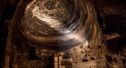 Así es la cueva en el Risco Caído que servía de calendario a los guanches