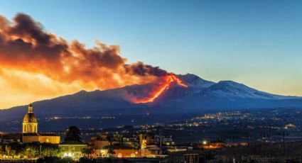 Etna, el volcán italiano de Sicilia vuelve a entrar en erupción