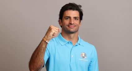 Carlos Sainz libera todo su entusiasmo para la Ryder Cup