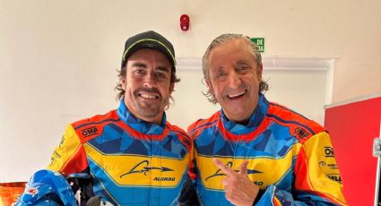 Josep Pedrerol entra en pánico al subirse al coche de Fernando Alonso