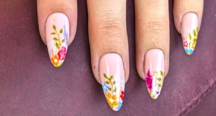 El nail art floral que será tendencia durante esta primavera