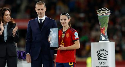 El curioso gesto de Ceferin ante Aitana Bonmatí en las celebraciones de la Nations League