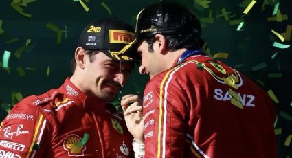 Charles Leclerc se rinde a los pies de Carlos Sainz en Melbourne