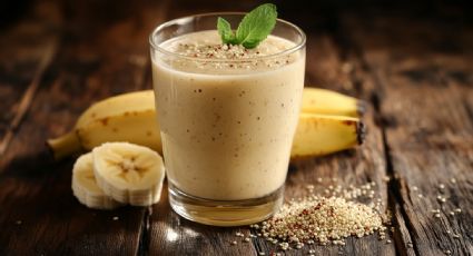 Cómo preparar el batido de banana y quinoa: ganas masa muscular y rindes mucho mejor