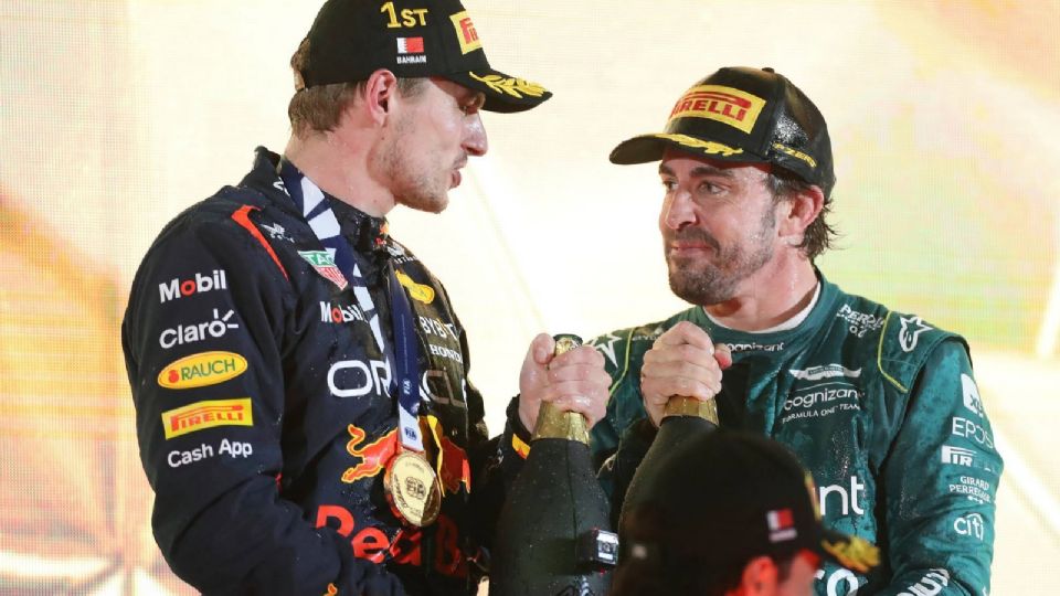 Fernando Alonso y Max Verstappen. Fuente: (Google).
